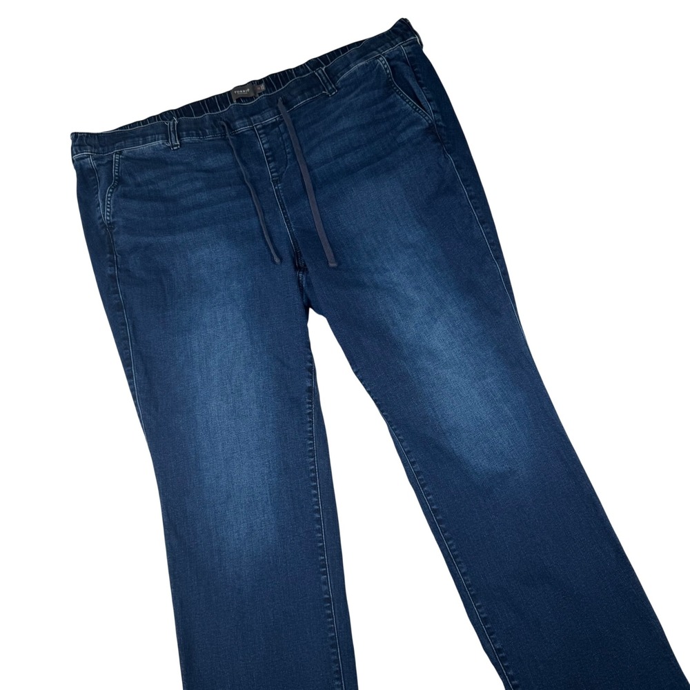 Torrid Weekend Boyfriend Straight Jeans Women 3R Dark Wash Super Soft Drawstring